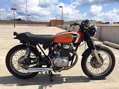 Honda : CB 1973 honda cb 350 cafe racer tracker