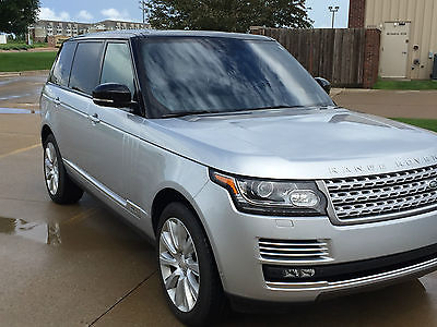 Land Rover : Range Rover LWB 2014 land rover range rover supercharged lwb loaded 11 k silver black meridian