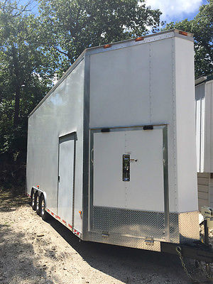 REDUCED!!!! Classic enclosed stacker trailer, 4,000 lb lift, aluminum floor