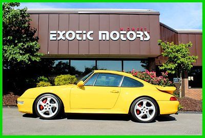 Porsche : 911 Turbo 1996 porsche 911 993 turbo speed yellow on black 17 k miles 214 888 mint