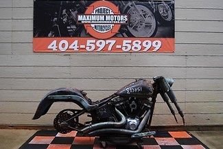 Harley-Davidson : Softail 2010 screamin eagle softail cvo convertible burnt salvage project basket