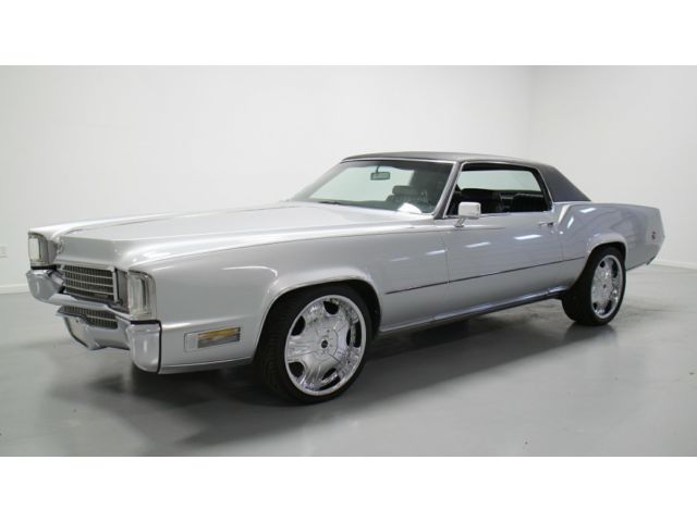 Cadillac : Eldorado ELDERADO 1970 cadillac eldorado cortez silver over black leather laser straight clean