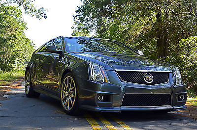 Cadillac : CTS V Coupe 2-Door 2011 cadillac cts v coupe fully loaded thunder grey saffron color combo