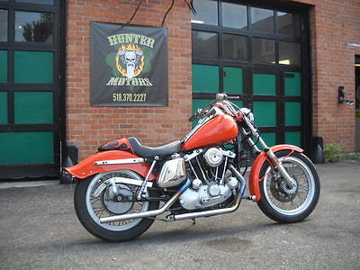 Harley-Davidson : Sportster 1977 harley davidson xlh 1000 sportster orange pumpkin kool resto bike runs a