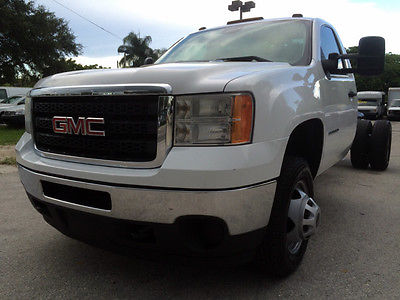 GMC : Sierra 3500 Cab & Chassis 11 sierra 3500 hd drw cab chassis one owner service records vortec v 8 automatic