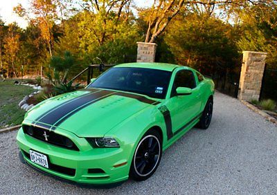 Ford : Mustang Boss 302 Coupe 2-Door 2013 ford mustang boss 302 low miles rare green