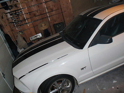 Ford : Mustang GT Shaker 1000 2006 ford mustang gt artic white w painted black stripes black leather 30 k mil
