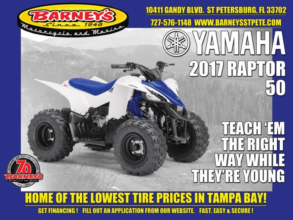 2017 Yamaha RAPTOR 50 TEAM BLUE