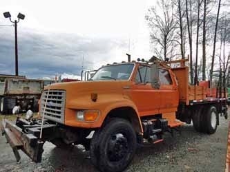 1995 Ford F750  Crane Truck