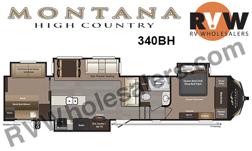 2017 Keystone Rv Montana High Country 340BH