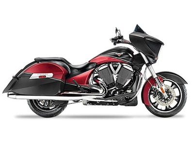 2015 Victory Cross Country Two-Tone Suede Sunset Red