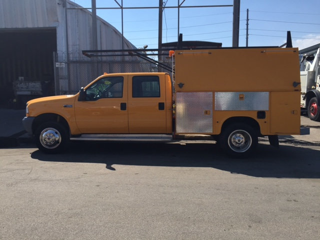 2004 Ford F-450 Crew Cab Enclosed Utility Service   Utility Truck - Service Truck