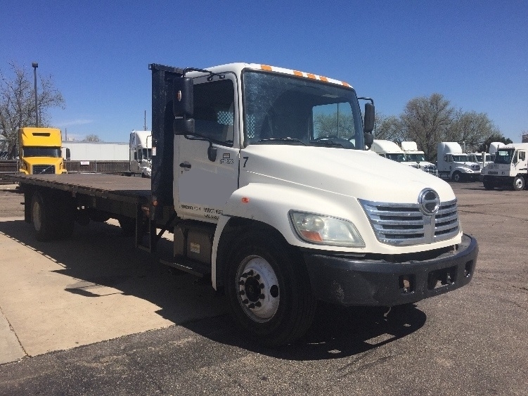 2010 Hino 268  Flatbed Truck