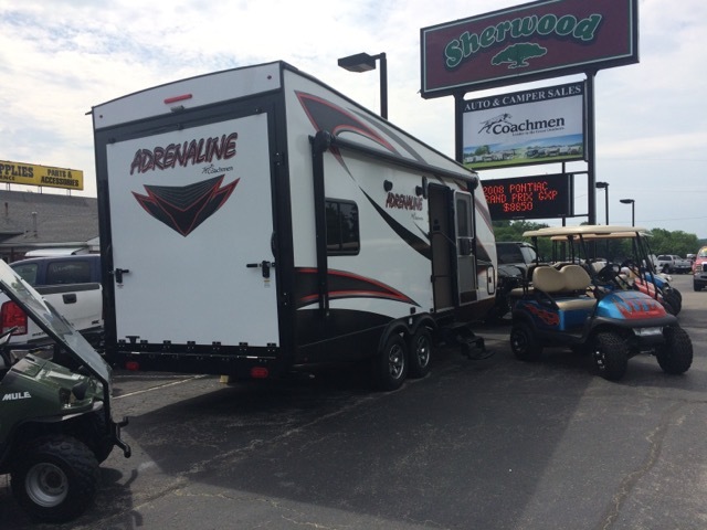 2016 Coachmen Adrenaline Toy Hauler 19cb