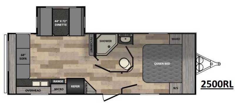 2017 Winnebago MINNIE 2500RL TRAVEL TRAILER