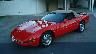Chevrolet : Corvette Base Convertible 2-Door 1994 chevrolet corvette convertible lt 1 auto trans torch red tan leather 75 k mi