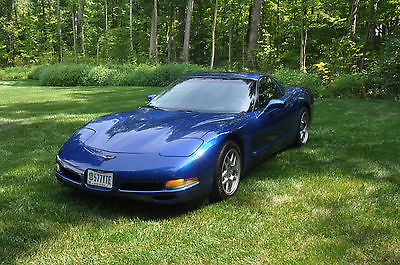 Chevrolet : Corvette Base Hatchback 2-Door 2002 chevrolet corvette electron blue targa 62 000 miles columbus ohio