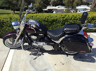 Suzuki : Boulevard IMMACULATE Plum with complete LEATHER PACKAGE