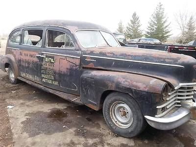 Cadillac : Other Unknown Vintage 1946 Cadillac Superior Coach Hearse Rat Rod Ambulance 46 Caddy