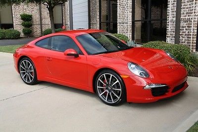 Porsche : 911 Carrera S Coupe 991 Guards Red Sport Chrono Premium 14 Way Sport Seat Navigation Ventilated Seat PDK