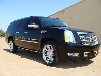 Cadillac : Escalade ESV Platinum Edition AWD 2013 black on black platinum edition esv 1 owner every option factory warranty