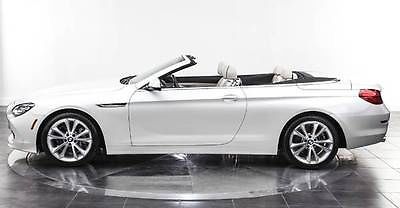 BMW : 6-Series Base Convertible 2-Door 2012 bmw 640 i convertible 2 door 3.0 l rare pearl white color combo