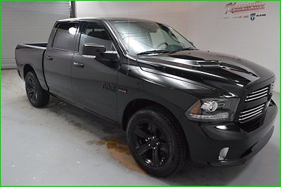 Ram : 1500 Sport Crew Cab 5.7L HEMI V8 Gas RWD Truck Back-up Cam 20inch Aluminum Wheels Blacked Out Tow Package 2015 RAM 1500 Sport