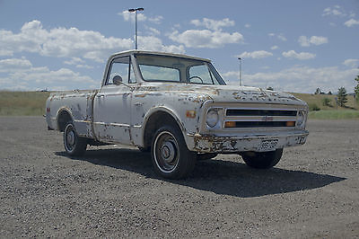 Chevrolet : C-10 C10 1968 chevy c 10 shortbed original survivor shop truck