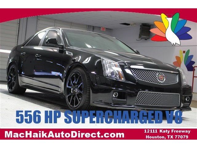 Cadillac : CTS V Sedan 4-Door 6.2 l cd supercharged rear wheel drive active suspension power steering abs