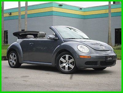 Volkswagen : Beetle-New 2.5 2006 vw beetle convertible 2.5 l automatic low miles leather seats