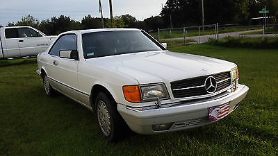 Mercedes-Benz : 500-Series 560 SEC 89 560 sec white 2 dr coupe 89000 miles everything works