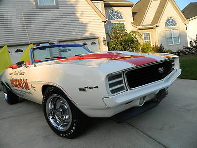 Chevrolet : Camaro SS RS Z11 Pace Car Convertible 1969 chevy camaro z 11 pace car big block convertible ss rs 4 spd indy 500 wow