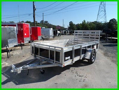 72x12 Aluminum toy hauler motorcycle utility trailer LED lights 6x12 aluma mags