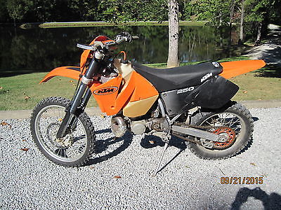 KTM : EXC 2002 ktm 250 exc 2 cycle extremely low hours new rekluse auto clutch