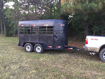 14ft BP Horse Trailer stock livestock cattle enclosed utility cargo enclosed
