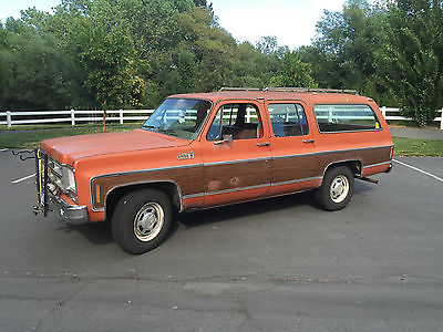 GMC : Suburban 4DR Sierra Classic 1976 gmc c 15 suburban sierra classic sport utility 4 door 454 7.4 l