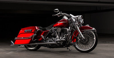 Harley-Davidson : Touring Complete Candy Red Cholo Style Road King **Just completed**