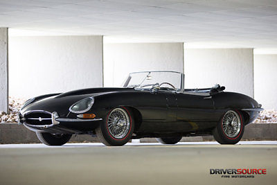 Jaguar : E-Type Rdstr 1963 jaguar e type 3.8 l roadster factory black red matching s hardtop