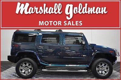 Hummer : H2 SUV 2008 h 2 hummer in ultra marine blue with black leather 34000 miles rear dvd