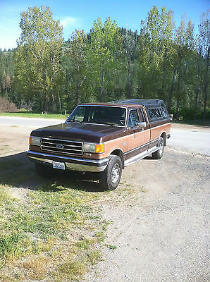 Ford : F-250 XLT No Reserve classic 1989 Ford F-250 XLT Lariat Extended Cab Pickup 2-Door 7.5L