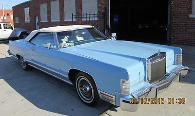 Lincoln : Continental 2 door 1979 lincoln continental convertible