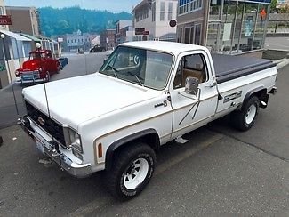 Chevrolet : C-10 Scottsdale 1977 chevrolet full time 4 wheel drive pu set for a camper or towing
