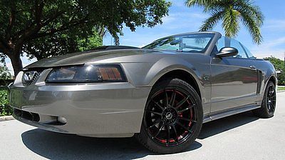 Ford : Mustang Convertible 2 doors 2001 ford mustang gt convertible 6 disk in dash cd changer new wheels and tires
