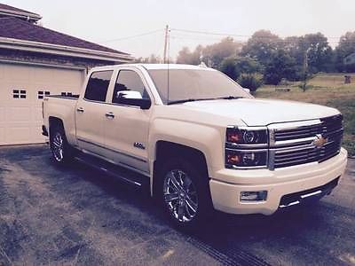 Chevrolet : Silverado 1500 High Country 2015 silverado high country truck rare 6.2 l 59 000 msrp white diamond upgrade