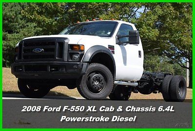 Ford : Other XL 08 ford f 550 f 550 xl regular cab chassis 4 x 4 4 wd 6.4 l powerstroke turbo diesel