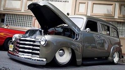 Chevrolet : Suburban 1948 chevy suburban carryall classic one of a kind show truck air ride mob steel