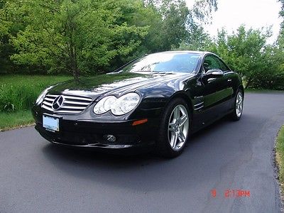 Mercedes-Benz : SL-Class 2005 mercedes sl 55 amg 493 hp well maintained panorama roof keyless go