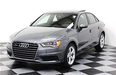 Audi : A3 CERTIFIED A3 2.0T Quattro AWD NAVIGATION AWD NAVI 2015 11k miles NAVIGATION xenons PANORAMA ROOF heated seats 17s GREY