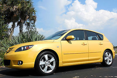 Mazda : Mazda3 CARFAX CERTIFIED S FACTORY NAVIGATION LIGHTNING YELLOW~SUNROOF~NEW TIRES~AUTOMATIC~WOW!HATCHBACK~05 06 07 08