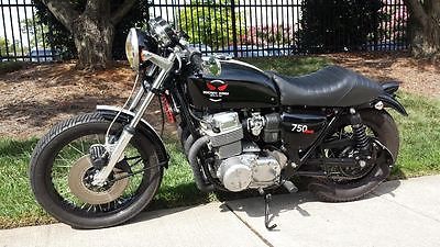 Honda : CB Beautiful Black 1975 CB750 Resto Mod Cafe Racer Excellent Condition